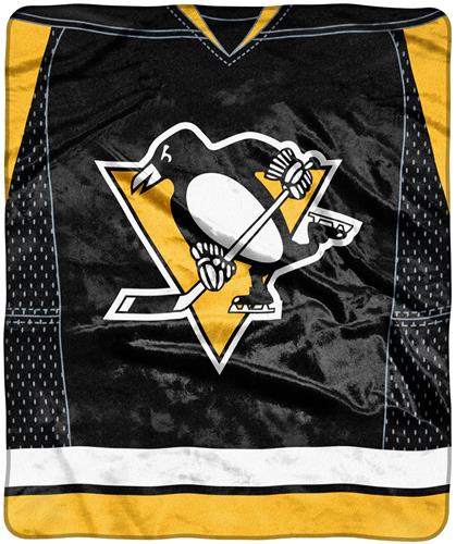 Northwest NHL Penguins "Jersey" Raschel Throw