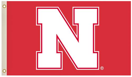 Collegiate Nebraska 2-Sided 3'x5' Flag