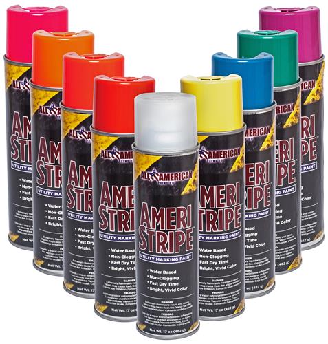 Ameri-Stripe Utility Marking Aerosol Paint 12 Cans