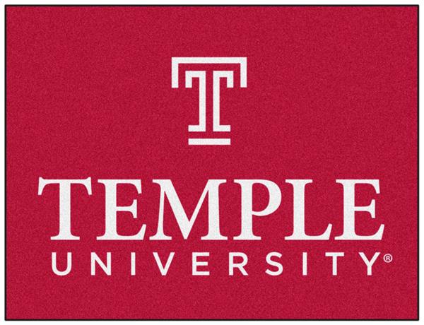 FANMATS NCAA Temple University Owls Nylon Face Starter Rug