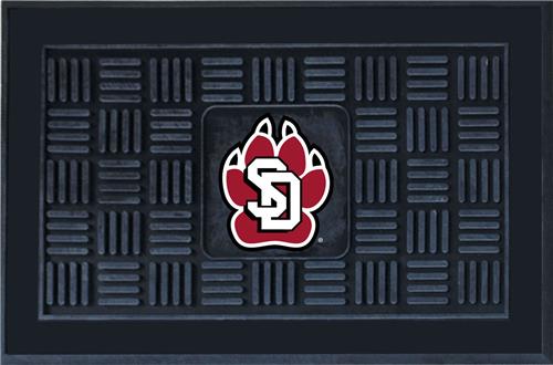 Fan Mats NCAA South Dakota Medallion Door Mat