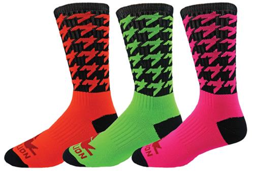 Red Lion Houndstooth Crew Socks - Closeout