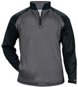 Adult (AS - Carbon or AXS,AS,AM -  Steel) "Heather" Loose-Fit Fleece 1/4 Zip Pullover