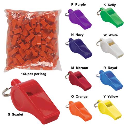 Markwort Bulk Whistles-10 Colors Bag of 144