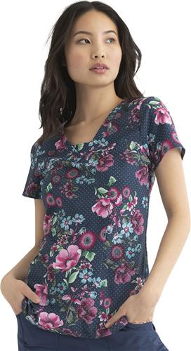 HeartSoul Womens V-Neck Scrub Top. Embroidery is available on this item.