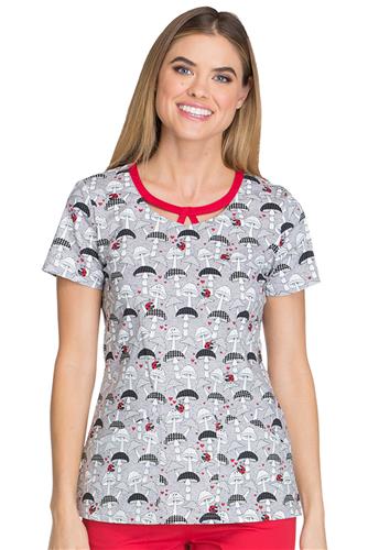 Dickies Women's Dots Amore Round Neck Scrub Top