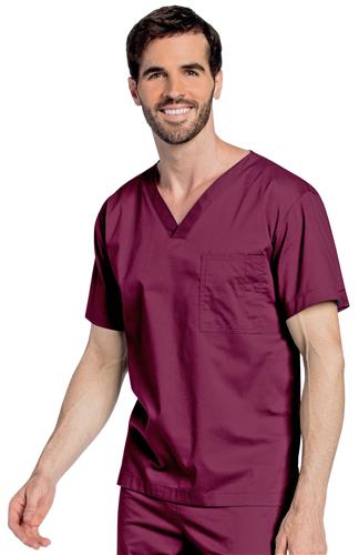 Landau Unisex All-Day V-Neck Scrub Top. Embroidery is available on this item.