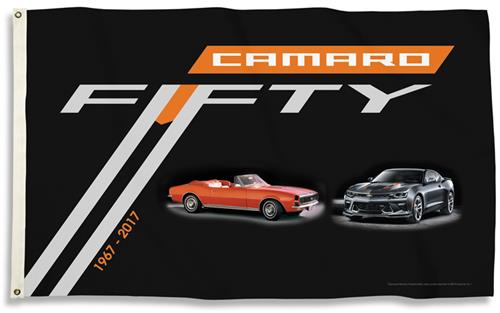 NASCAR Chevy Camaro 50th 3' x 5' Flag w/Grommets