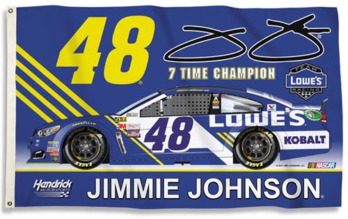 NASCAR Jimmie Johnson #48 3' x 5' Flag w/Grommets
