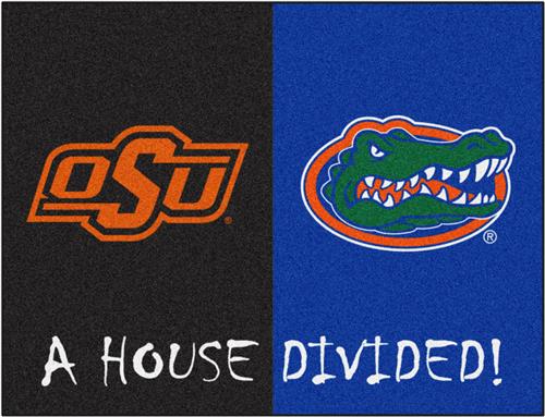 Fan Mat NCAA OSU/Florida House Divided Mat