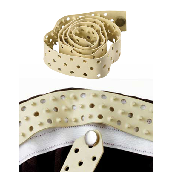 Flexible Rubber Belt (TAN) Keeps Shirts Tucked In Closeout Sale