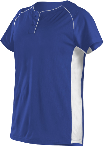 E122442 Alleson Women/Girls Two Button Fastpitch Jersey