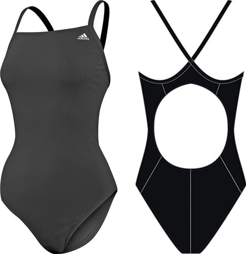 Adidas Womens Solid Vortex Back Swim Suit. Free shipping.  Some exclusions apply.