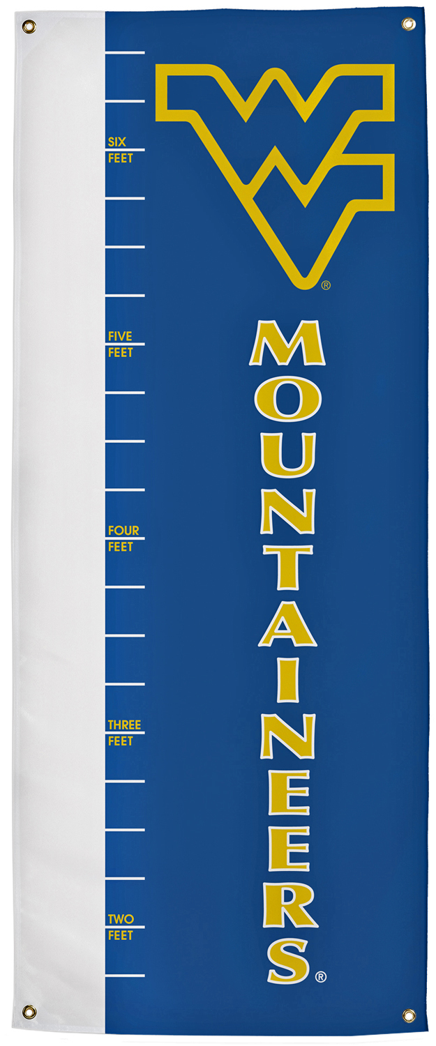 E122533 Collegiate West Virginia Growth Chart Banner