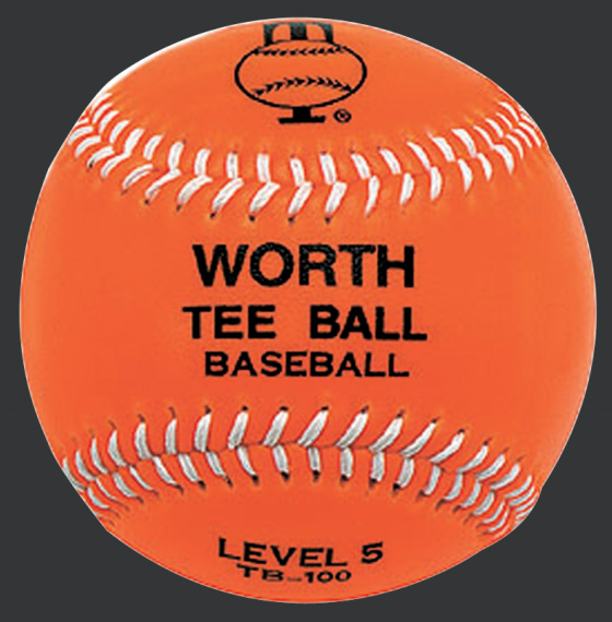 Worth 9" RIF Orange Official TBall Safe Baseballs Baseball Equipment