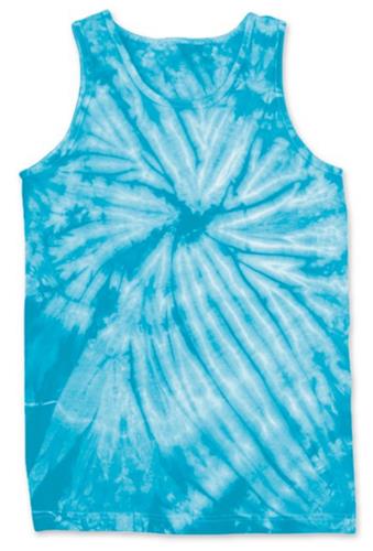 Dyenomite 420CY Cyclone Style Tie Dye Tank Tops. Printing is available for this item.
