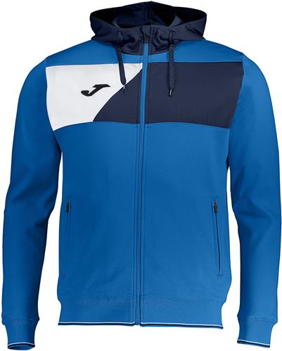 Joma Crew II Polyester Full Zip Hooded Jacket. Decorated in seven days or less.