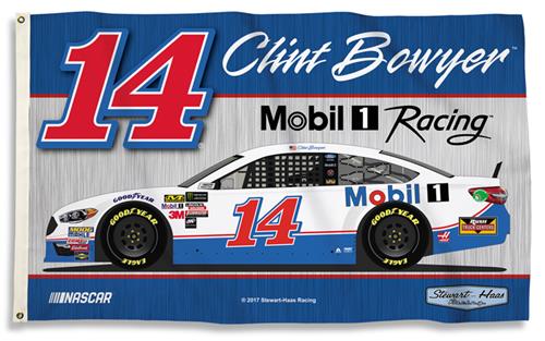 NASCAR Clint Bowyer #14 3' x 5' 2-Sided Flag