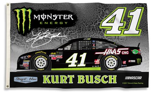 NASCAR Kurt Busch #41 3' x 5' 2-Sided Flag