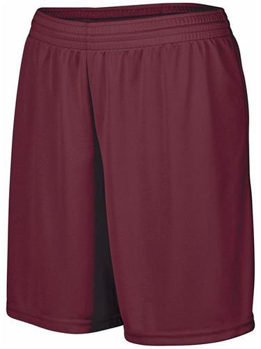 Augusta Sportswear 7" Ladies Girls Octane Shorts No Pockets