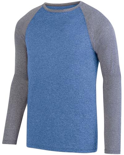 Augusta Sportswear Adult Kinergy LS Raglan Tee. Decorated in seven days or less.
