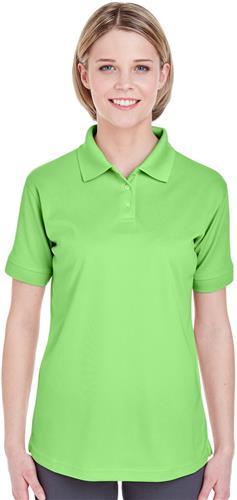 UltraClub Ladies Platinum Performance Pique Polo. Printing is available for this item.