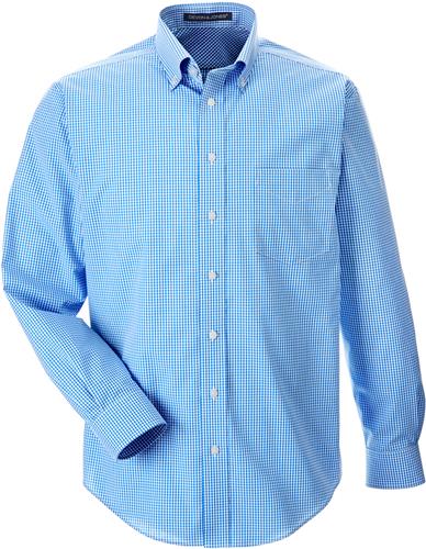 Devon & Jones Mens Gingham Check Shirt. Printing is available for this item.