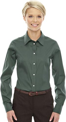 Devon & Jones Ladies Solid Stretch Twill Shirt. Printing is available for this item.