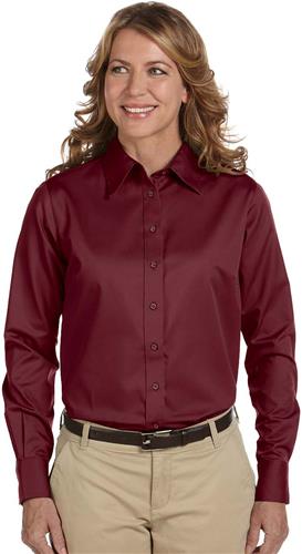 Harriton Ladies Easy Blend Shirt w/Stain-Release. Printing is available for this item.