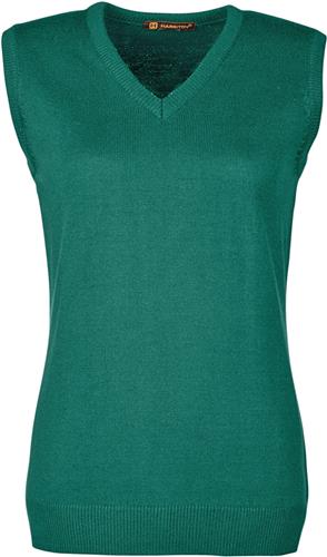 Harriton Ladies Pilbloc V-Neck Sweater Vest. Printing is available for this item.