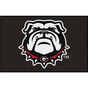 FANMATS NCAA University of Georgia Bulldogs Nylon Face Carpet Car Mat