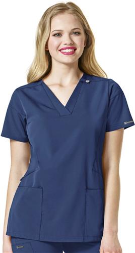 WonderWink HP Womens Sequence V-Neck Scrub Top. Embroidery is available on this item.