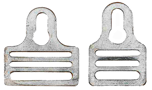 1" Keyhole Fasteners 1 Dozen Plated Steel # KS1 Details about   Shoulder Pad Hardware 