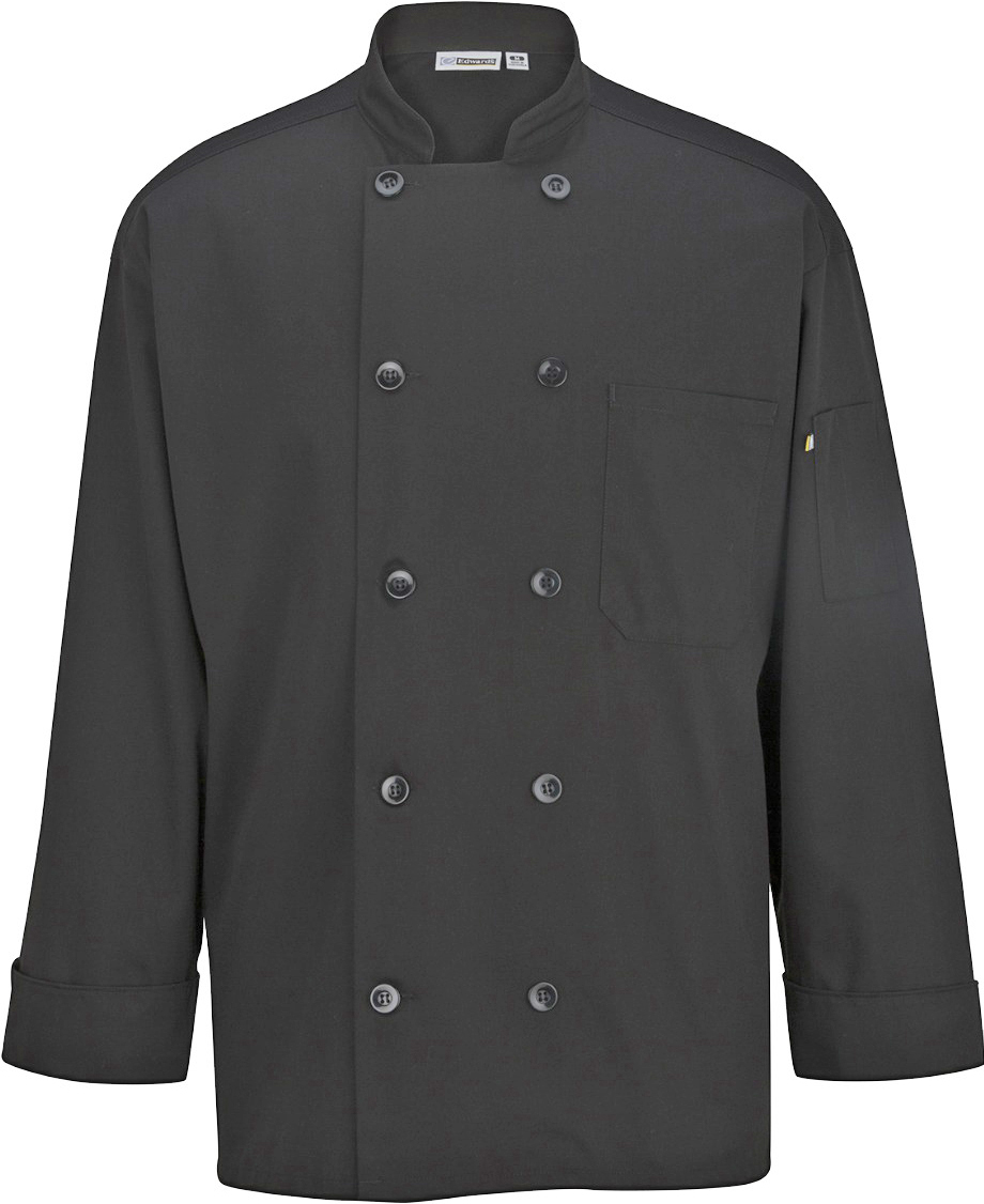 E123687 Edwards Unisex 10 Button Chef Coat