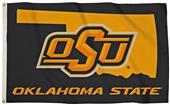 Collegiate OSU 3'x5' Flag w/State Outline Collegiate OSU 3'x5' Flag w/State Outline