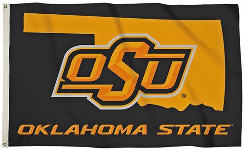 Collegiate OSU 3'x5' Flag w/State Outline