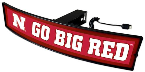 Fan Mats NCAA Go Big Red Light Up Hitch Cover
