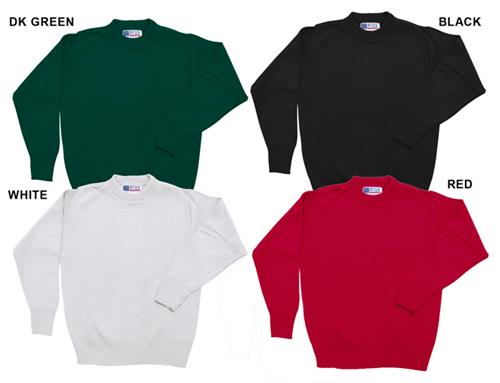 Low Pill Acrylic Youth/Adult Crewneck Sweaters