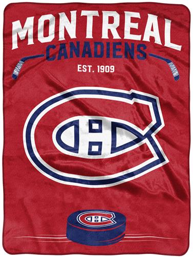 Northwest NHL Montreal "Inspired" Raschel Throw