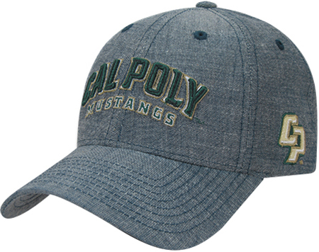 Cal State Poly Structured Washed Denim Cap