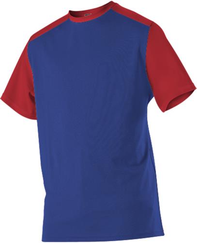 Alleson Adult Youth Crew Neck Baseball Jersey. Decorated in seven days or less.