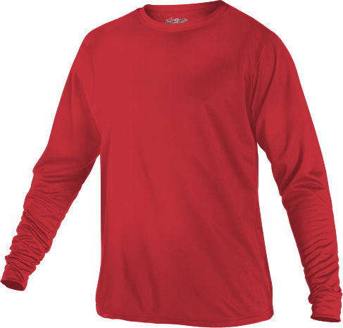 Alleson Adult/Youth Tech Crew Neck L/S Tshirt. Decorated in seven days or less.