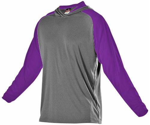 Gameday MVP Hoodie, Womens (WS-Charcoal Heather/Purple). Decorated in seven days or less.