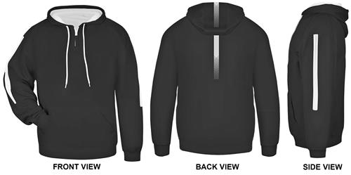 Badger Adult Youth Sideline Fleece Hoodie. Decorated in seven days or less.