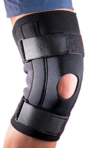 Neoprene Knee Support w/Patella Open Steel Stays