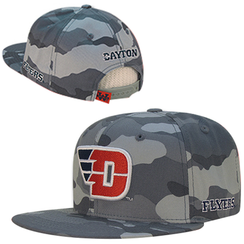 University of Dayton Camo Snapback Cap