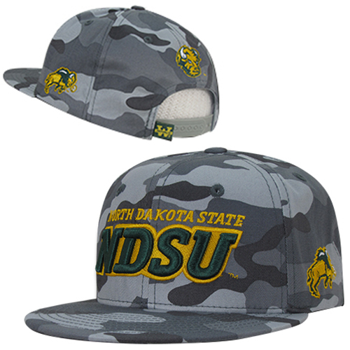 North Dakota State University Camo Snapback Cap