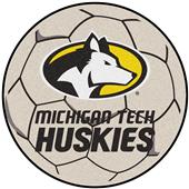 Fan Mats NCAA Michigan Tech Soccer Ball Mat