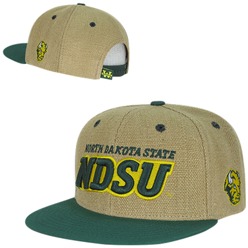 North Dakota State Univ Heavy Jute Snapback Cap