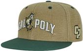 Cal State Poly Heavy Jute Snapback Cap